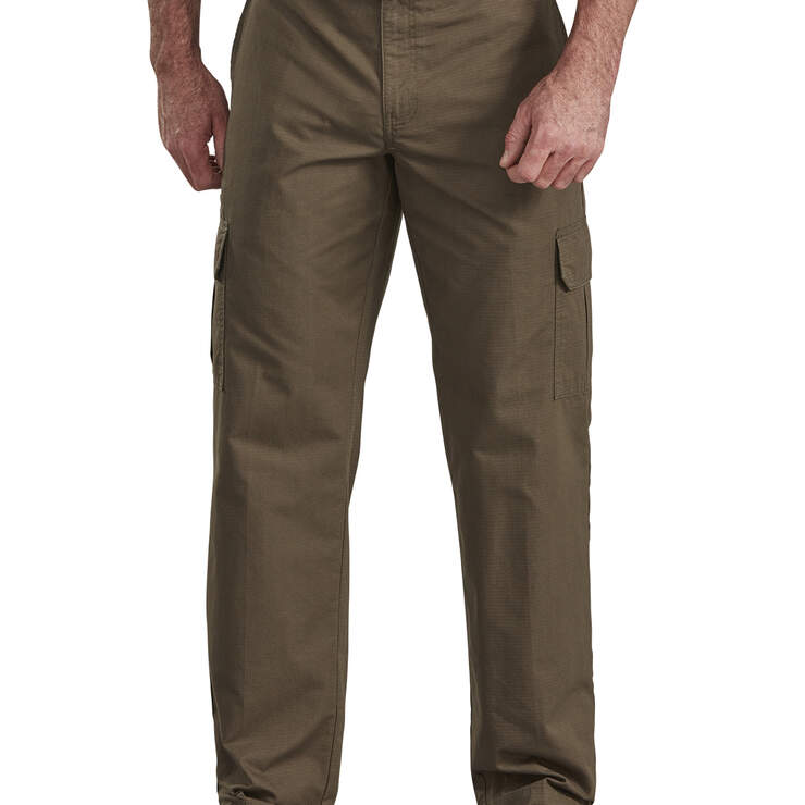 Relaxed Fit Straight Leg Ripstop Cargo Pant - Rinsed Moss Green (RMS) image number 1
