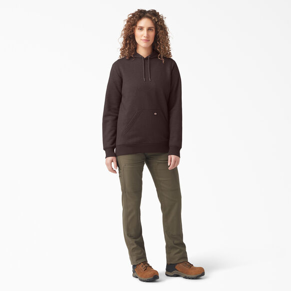 Women&#39;s Water Repellent Sleeve Logo Hoodie - Chocolate Brown Heather &#40;CBH&#41;