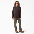 Women&#39;s Water Repellent Sleeve Logo Hoodie - Chocolate Brown Heather &#40;CBH&#41;