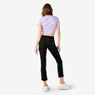 Women&#39;s Slim Straight Fit Roll Hem Carpenter Pants - Black &#40;BKX&#41;
