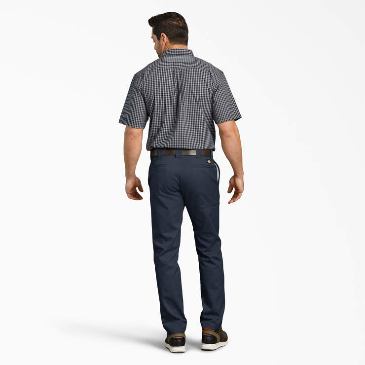 Pantalon de travail ajusté à poche multi-usage et à jambe fuselée - Dark Navy (DN) numéro de l’image 5