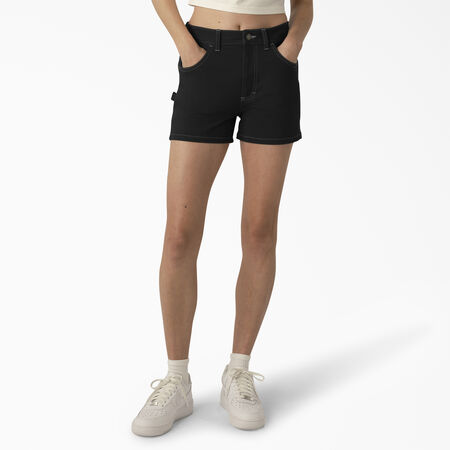 Short menuisier &agrave; taille haute pour femmes, 3&nbsp;po - Black &#40;BKX&#41;