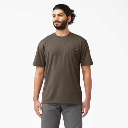 T-shirt en tissu chin&eacute; &eacute;pais &agrave; manches courtes - Chocolate Heather &#40;CTH&#41;
