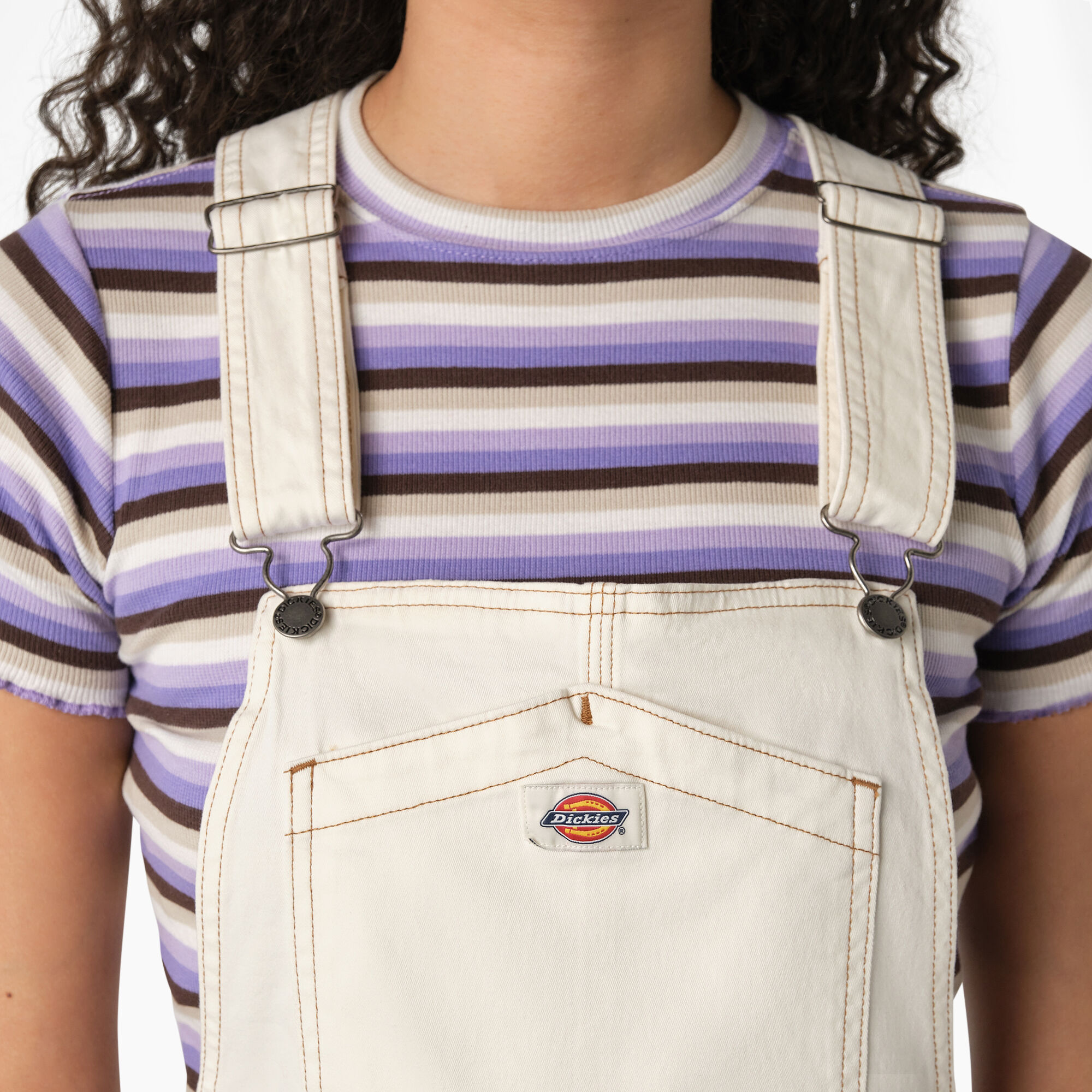Purple overall dress outlet