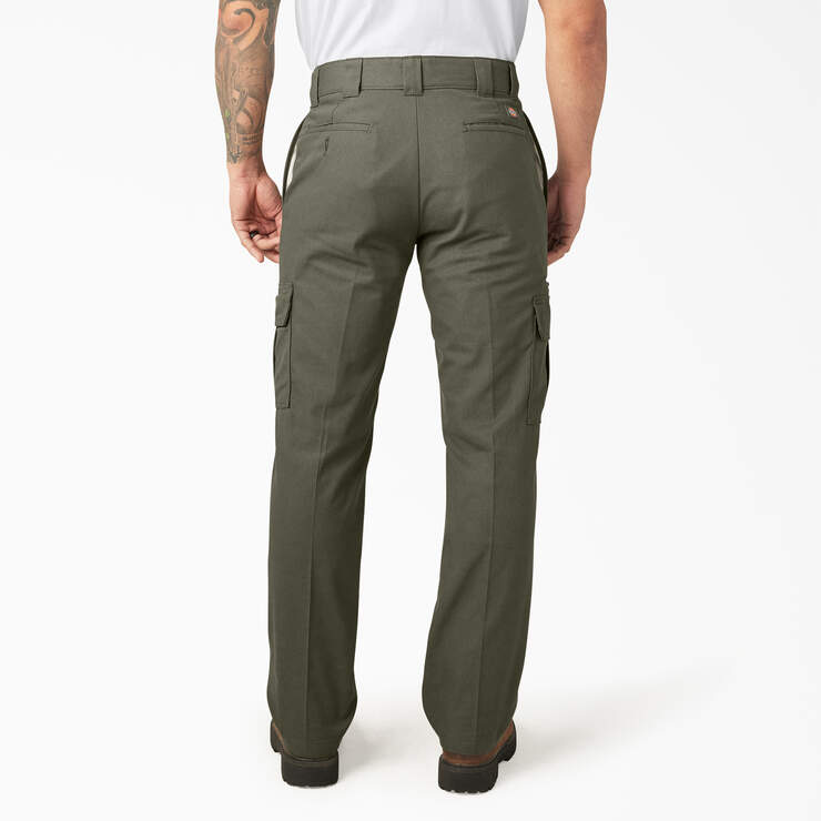 Pantalon cargo de coupe standard en tissu FLEX - Moss Green (MS) numéro de l’image 2
