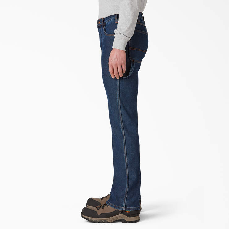 Jeans menuisier de coupe standard en denim doublé - Stonewashed Indigo (SIWR) numéro de l’image 3