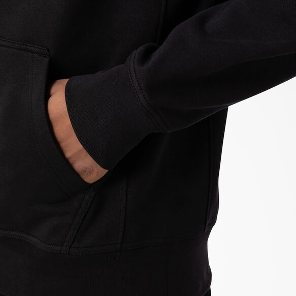 Chandail &agrave; capuchon de coupe d&eacute;contract&eacute;e avec logo skateboard Dickies sur la poitrine - Black &#40;KBK&#41;