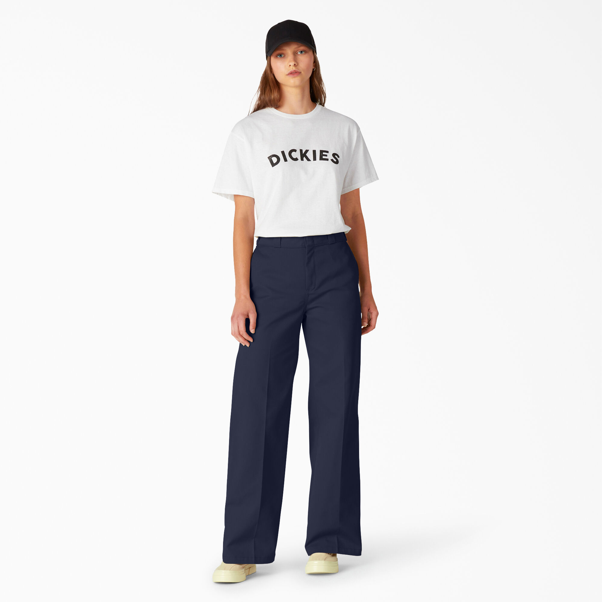 Dickies straight leg pants womens discount