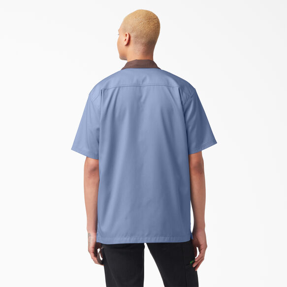 Vincent Alvarez Block Collar Work Shirt - Gulf Blue &#40;GB&#41;