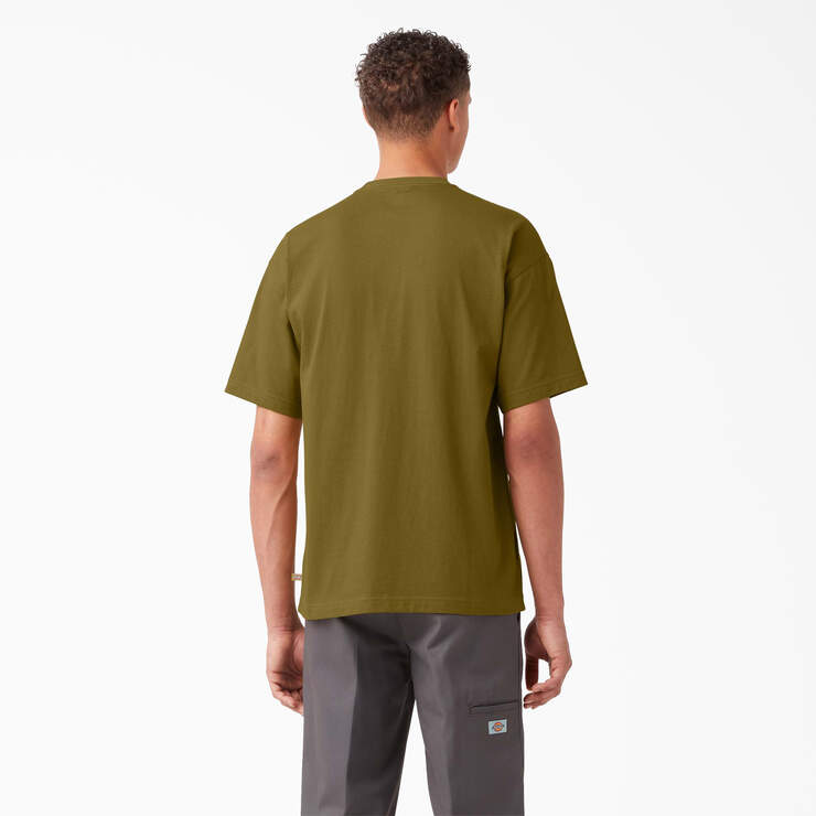 T-shirt à poche avec logo sur la poitrine - Green Moss (G2M) numéro de l’image 2