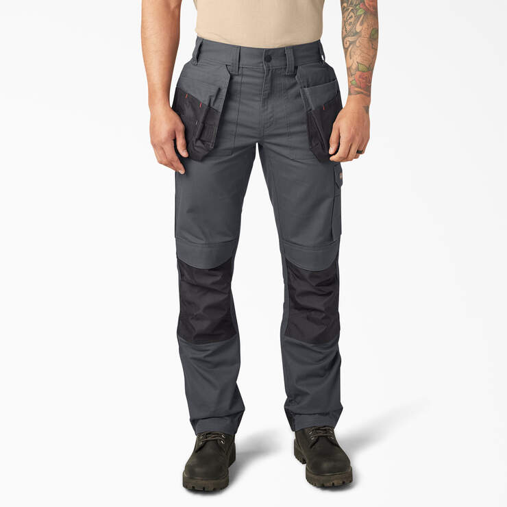 Multi-Pocket Utility Holster Work Pants - Charcoal Gray (CH) image number 1