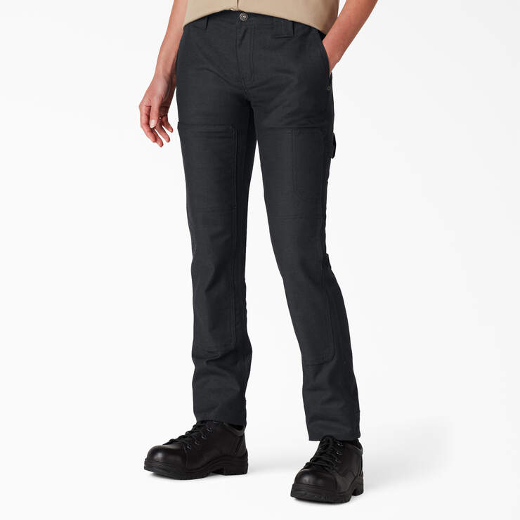 Women's FLEX DuraTech Straight Fit Pants - Black (BKX) image number 1