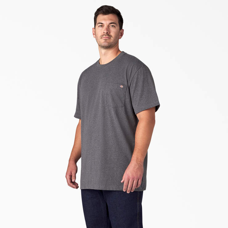 T-shirt en tissu chiné épais à manches courtes - Charcoal Gray Heather (CGH) numéro de l’image 6