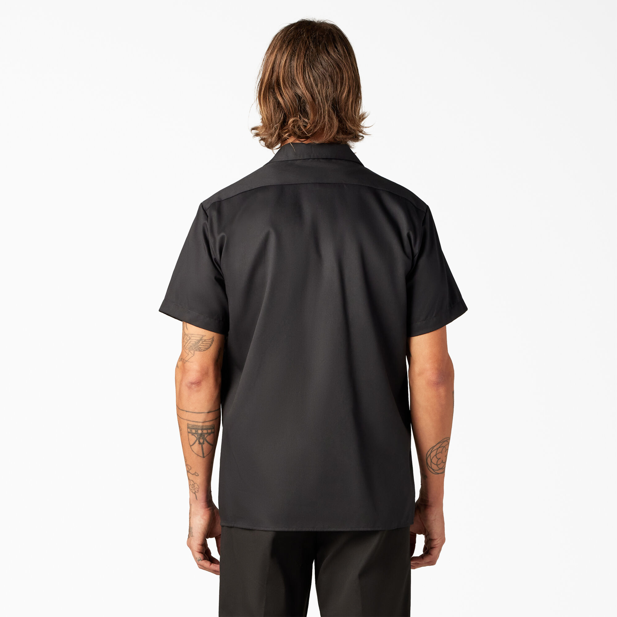 Dickies slim fit hotsell short sleeve work shirt