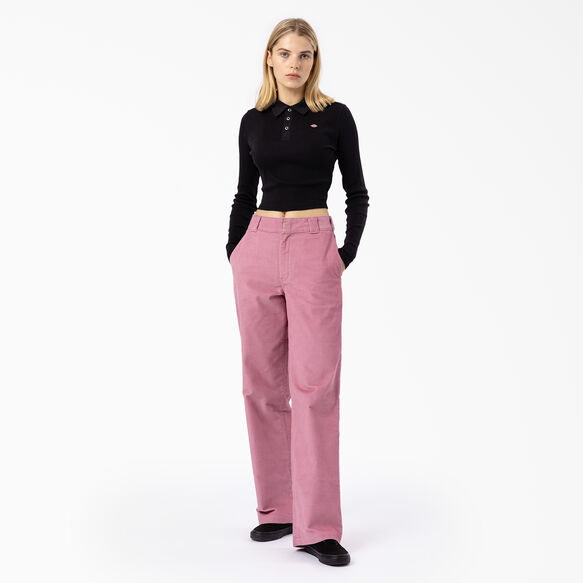 Polo court Tallasee &agrave; manches longues pour femmes - Black &#40;KBK&#41;