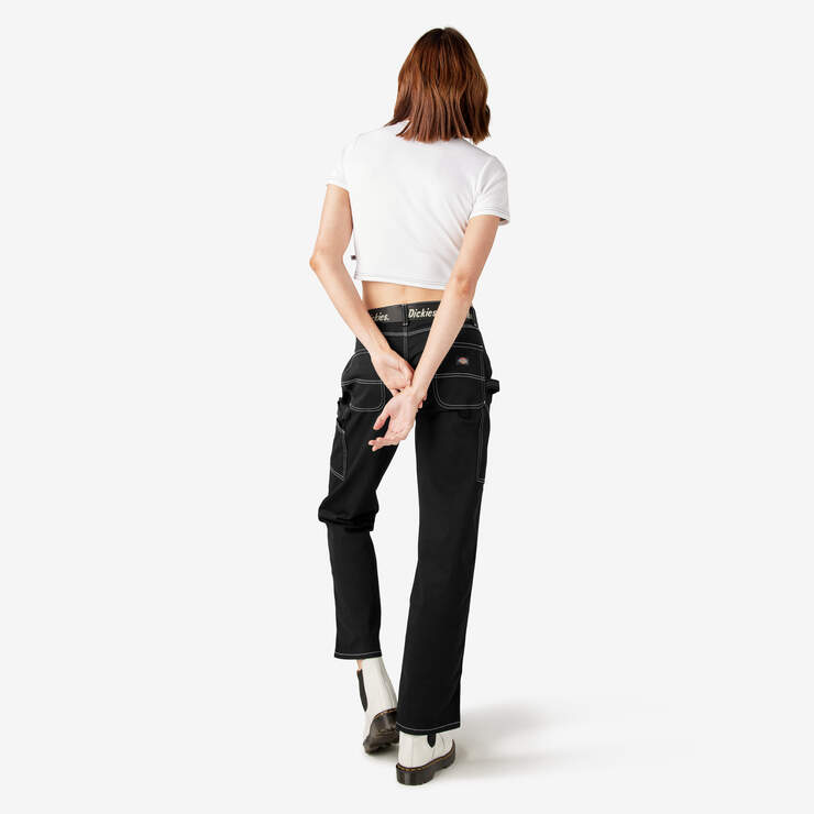 Pantalon menuisier de coupe décontractée pour femmes - Black (BKX) numéro de l’image 6