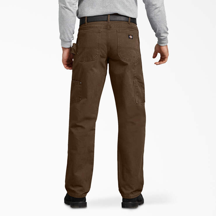 Relaxed Fit Sanded Duck Carpenter Pants - Rinsed Timber Brown (RTB) image number 2