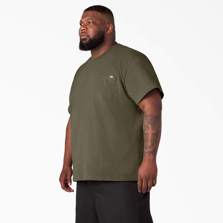 T-shirt épais à manches courtes et à poche - Military Green (ML) numéro de l’image 7