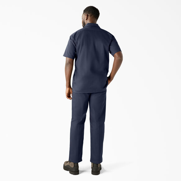 Short Sleeve Work Shirt - Navy Blue &#40;NV&#41;