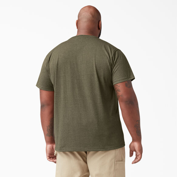 Short Sleeve Heavyweight Heathered T-Shirt - Military Green Heather &#40;MLD&#41;