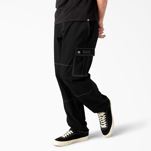 Pantalon cargo de skateboard Dickies de coupe ample - Black &#40;BKX&#41;