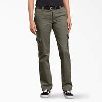 Women's Relaxed Fit Cargo Pants - Grape Leaf (GE)