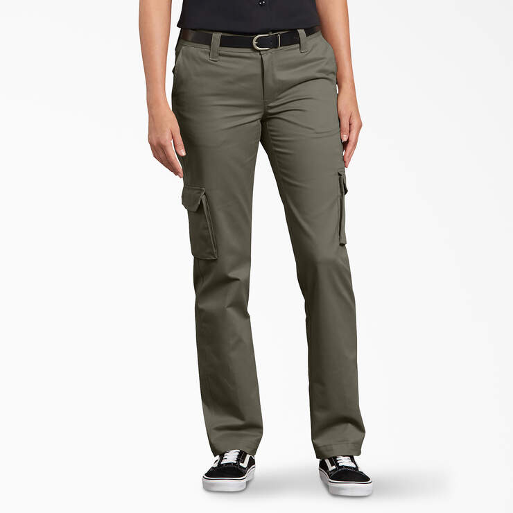 Women's Relaxed Fit Cargo Pants - Grape Leaf (GE) image number 1