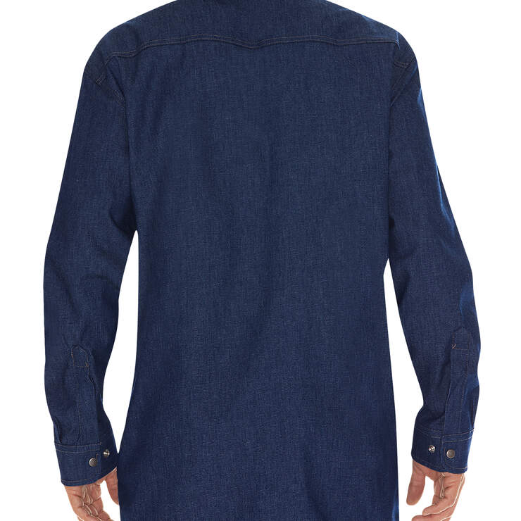 Flame-Resistant Long Sleeve Denim Snap Front Shirt - Indigo Blue (NB) numéro de l’image 2