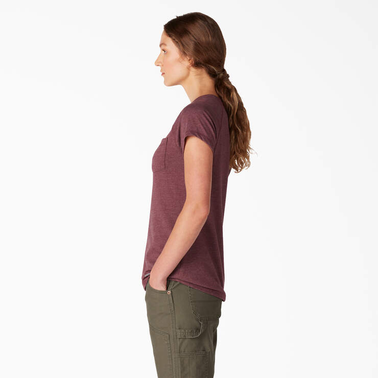 Women's Cooling Short Sleeve Pocket T-Shirt - Dark Port (RSD) image number 3