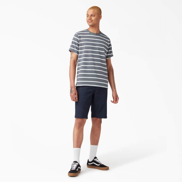 T-shirt rayé de skateboard Dickies - Charcoal Mini Stripe (CSM) numéro de l’image 4