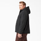 Duck High Pile Fleece Lined Hooded Jacket - Rinsed Black &#40;RBK&#41;