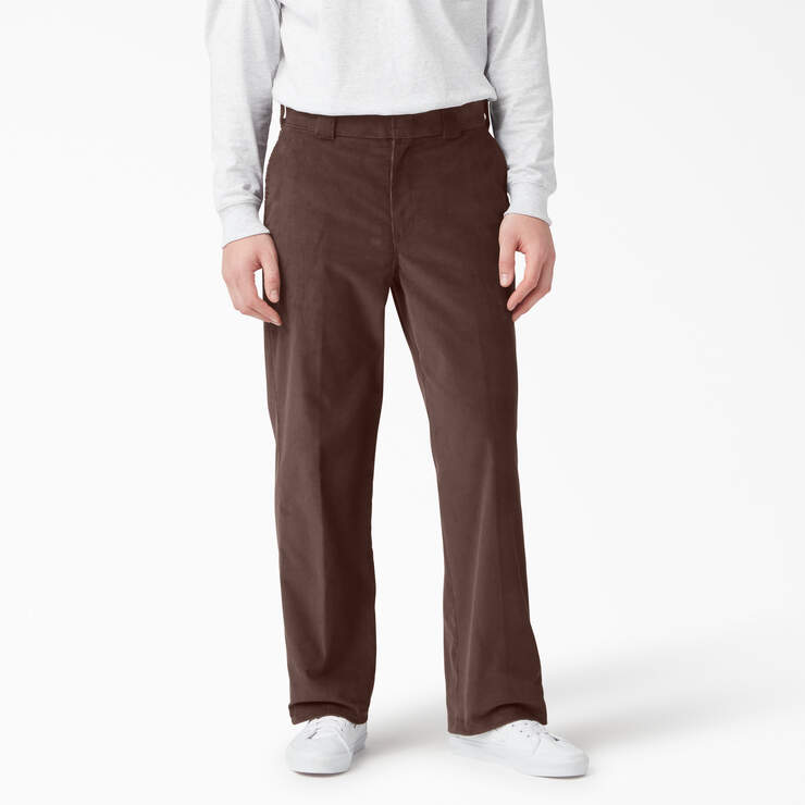 Pantalon en velours côtelé de coupe standard - Chocolate Brown (CB) numéro de l’image 1