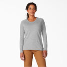 Women&#39;s Cooling Long Sleeve Pocket T-Shirt - Heather Gray &#40;HG&#41;