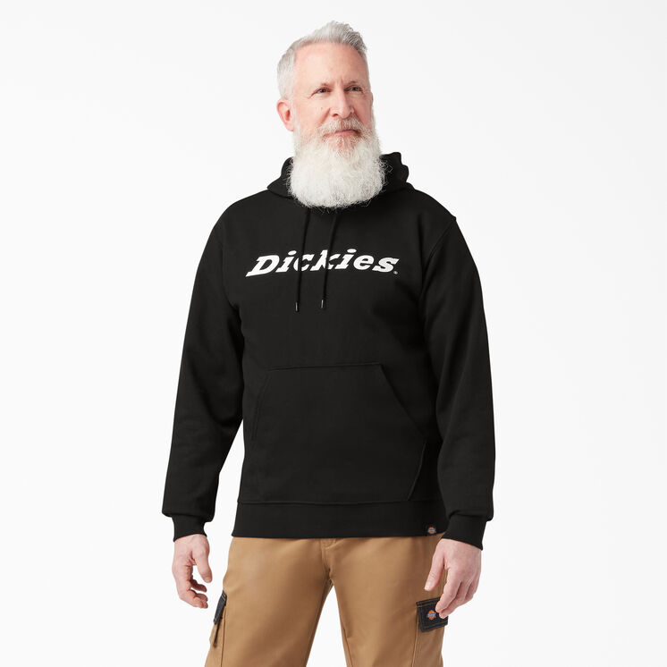 Script Logo Fleece Hoodie - Black &#40;BK&#41;