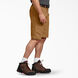 11&quot; Relaxed Fit Lightweight Duck Carpenter Shorts - Brown Duck &#40;RBD&#41;