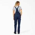Women&rsquo;s Denim Double Front Bib Overalls - Stonewashed Dark Blue &#40;DSW&#41;