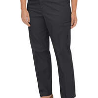 Women's Premium Relaxed Straight Cargo Pants (Plus) - Black (BK)