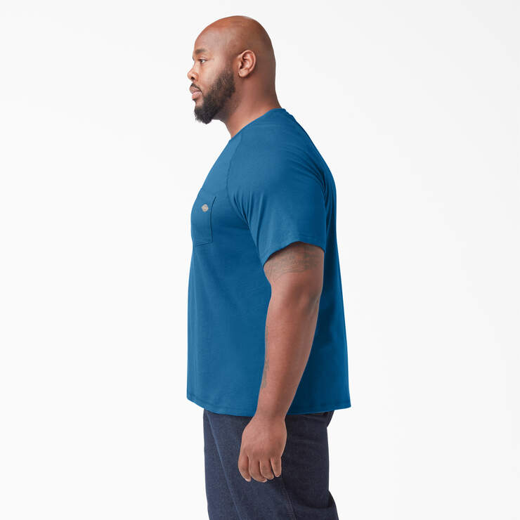 Cooling Short Sleeve Pocket T-Shirt - Vallarta Blue (V2B) image number 6