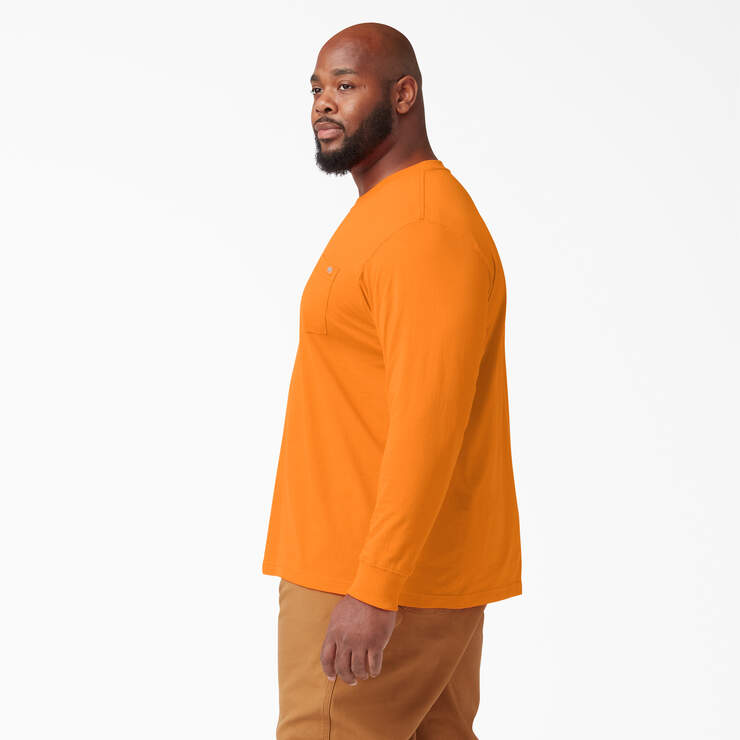 T-shirt épais ras du cou à manches longues - Orange (OR) numéro de l’image 6