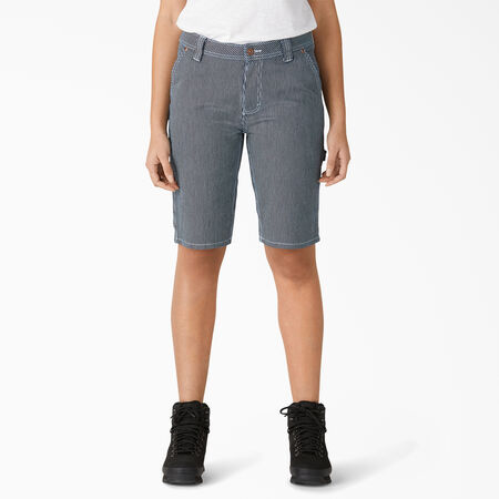 Short menuisier &agrave; rayures hickory pour femmes - Rinsed Hickory Stripe &#40;RHS&#41;