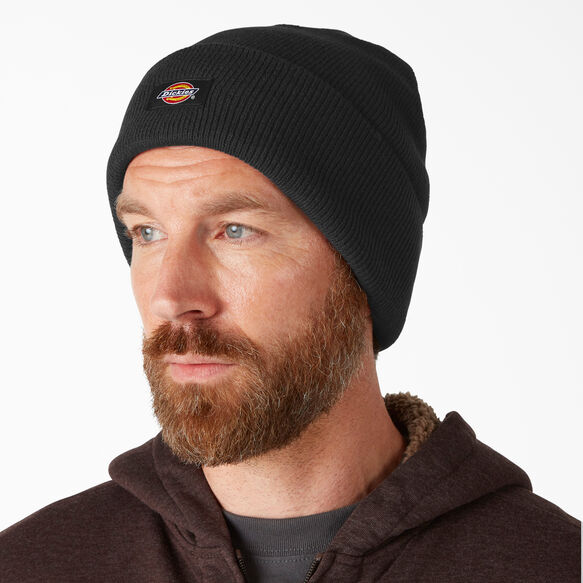 Cuffed Knit Beanie - Black &#40;BK&#41;