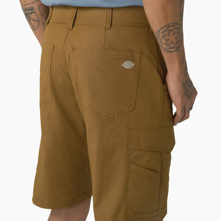 FLEX Cooling Regular Fit Cargo Shorts, 11" - Brown Duck (BD) image number 6