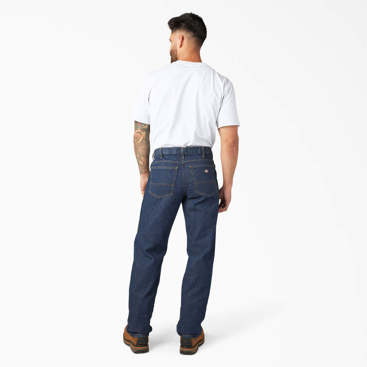 Regular Fit Jeans - Rinsed Indigo Blue (RNB) image number 9
