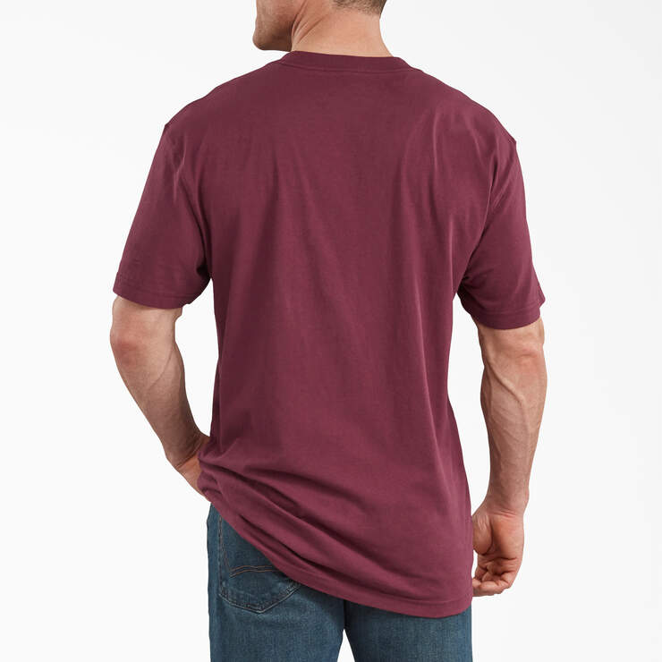 Short Sleeve Relaxed Fit Graphic T-Shirt - Burgundy (BY) image number 2