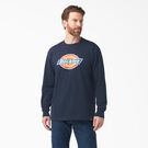 Tri-Color Logo Graphic Long Sleeve T-Shirt - Dark Navy &#40;DN&#41;