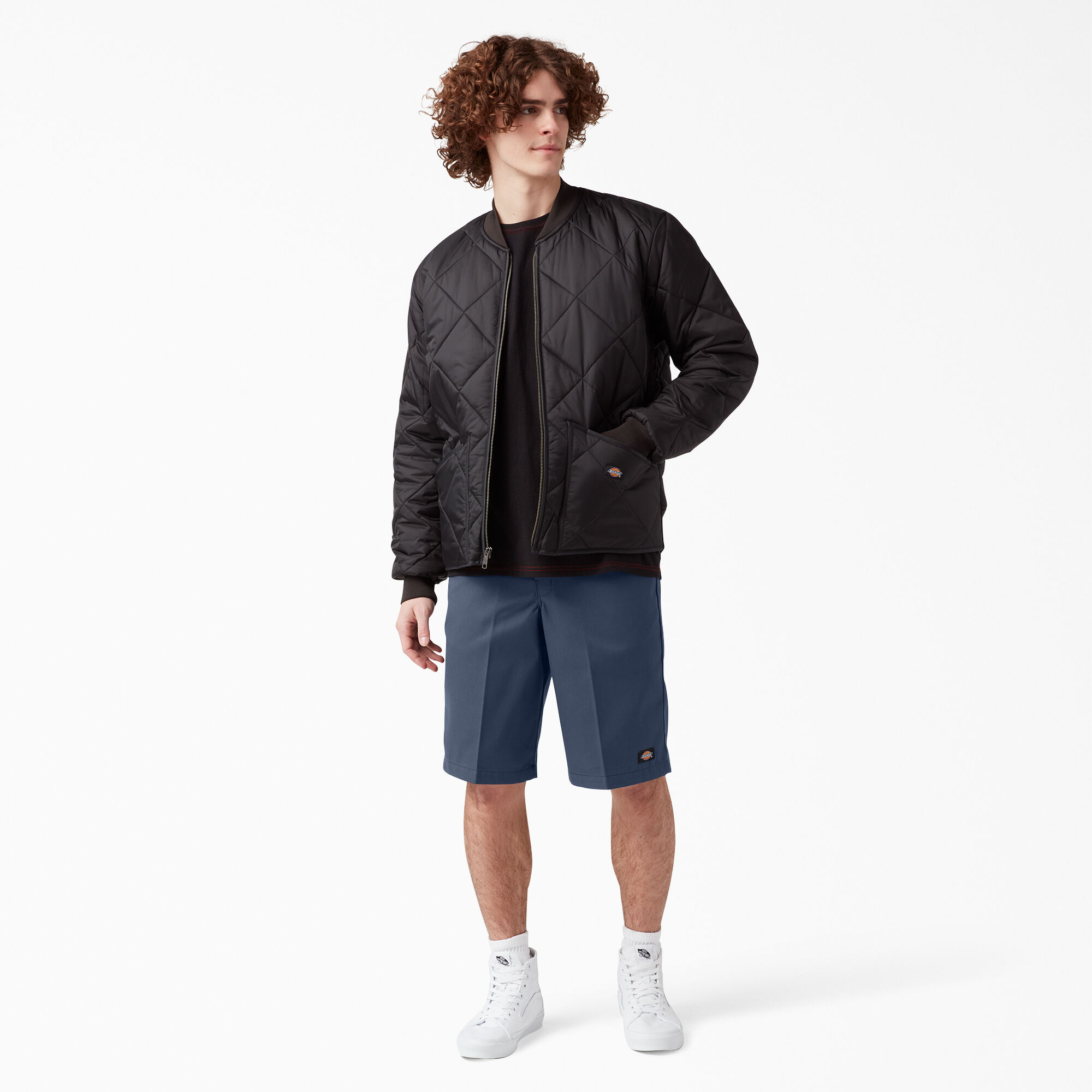 Loose Fit Flat Front Work Shorts 13
