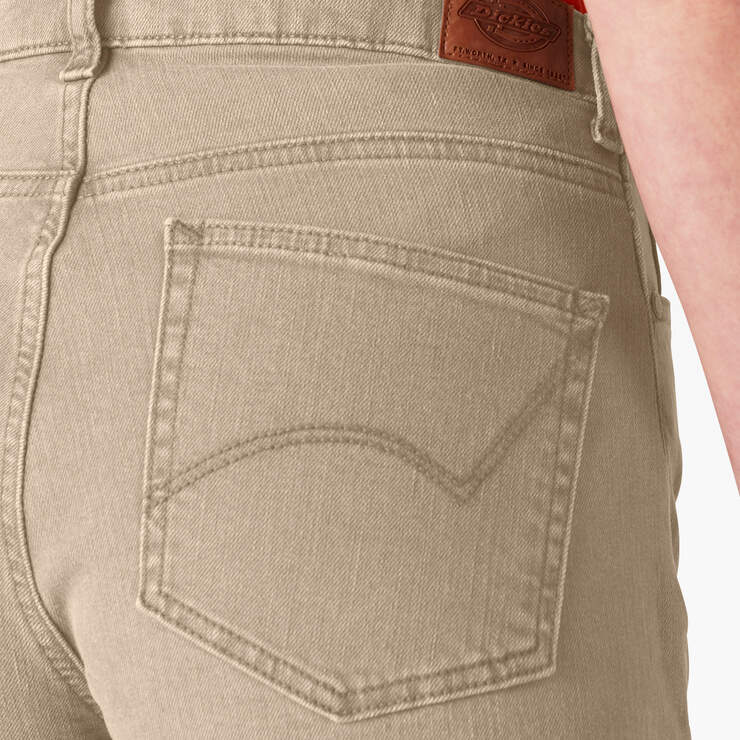 Jeans à taille haute et jambe semi-évasée Forme parfaite pour femmes - Stonewashed Bronze Sand (S1S) numéro de l’image 5