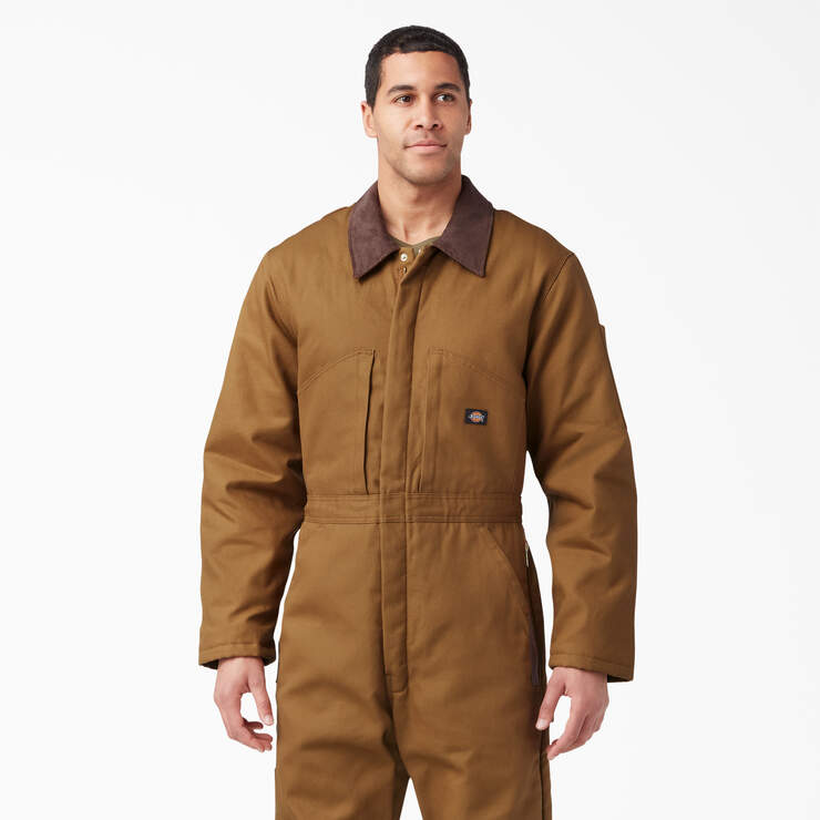 Duck Insulated Coveralls - Brown Duck (BD) image number 7