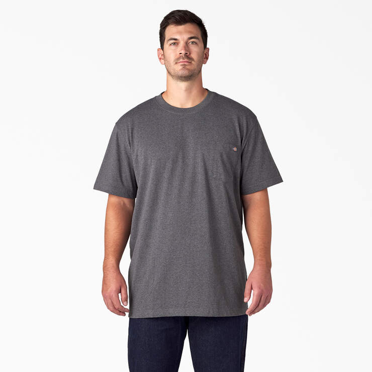 T-shirt en tissu chiné épais à manches courtes - Charcoal Gray Heather (CGH) numéro de l’image 4