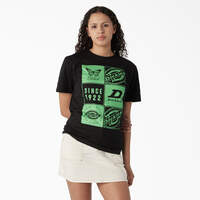 T-shirt à imprimé de style groupe pour femmes - Black (KBK)